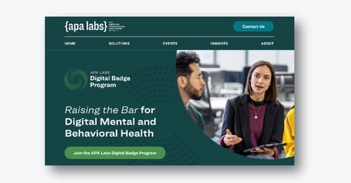 APA Labs Launches Digital Badge Program to Advance Best Practices in U.S. Digital Mental and Behavioral Health