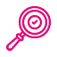 Compliance and Regulation outline - pink_approved,check,sign,search,accept,loupe,magnifying glass