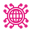 Global Business Outline - pink_global connection,network,technology,concept,internet,business,world
