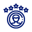 Quality Control Outline - navy_rating, feedback, stars, review, quality, customer service, satisfaction, evaluation