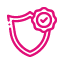 Quality Control Outline - pink_shield, quality, security, assurance, protection, trust, compliance, standard