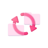 Pink Glass Icon Process Cycle