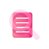Pink Glass Icon Search List 2